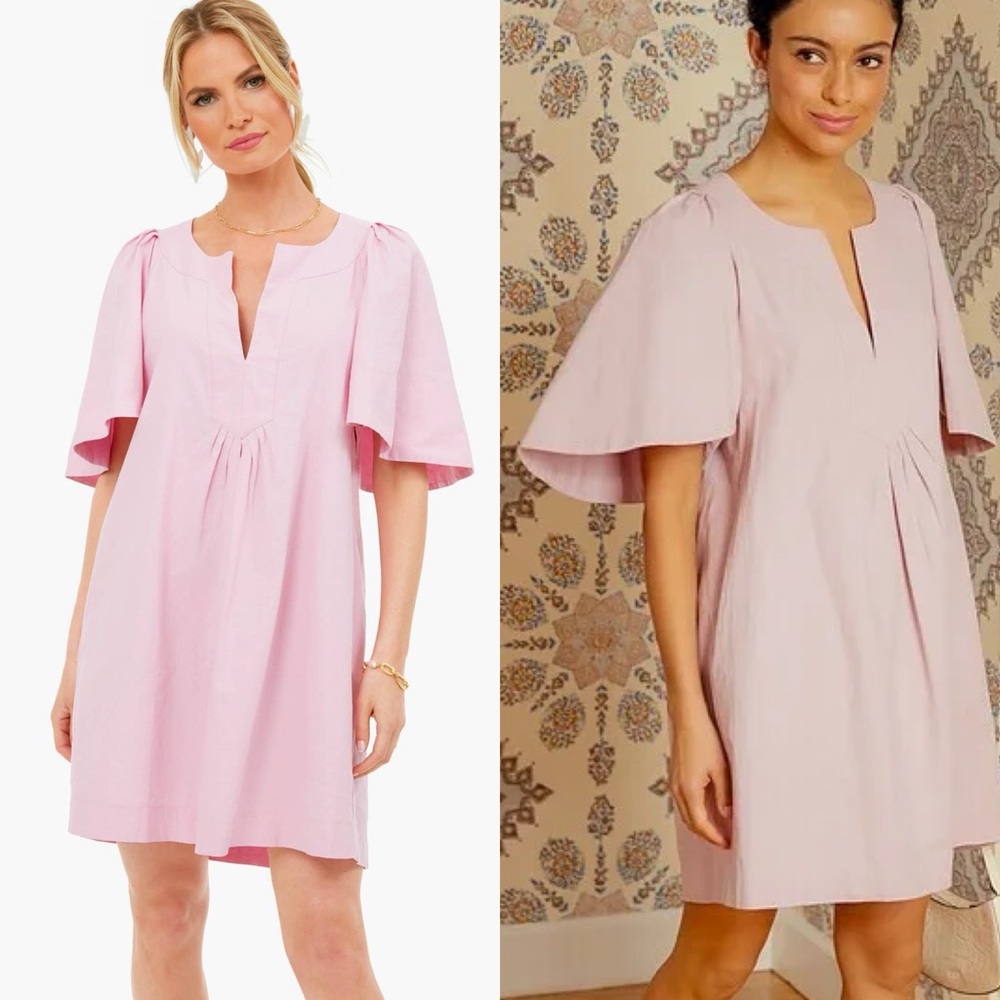 Tuckernuck Pomand Place Finley Flutter Sleeve Dress Orchid Pink Size‎ Small Boho